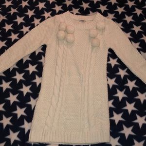 White Pompom dress